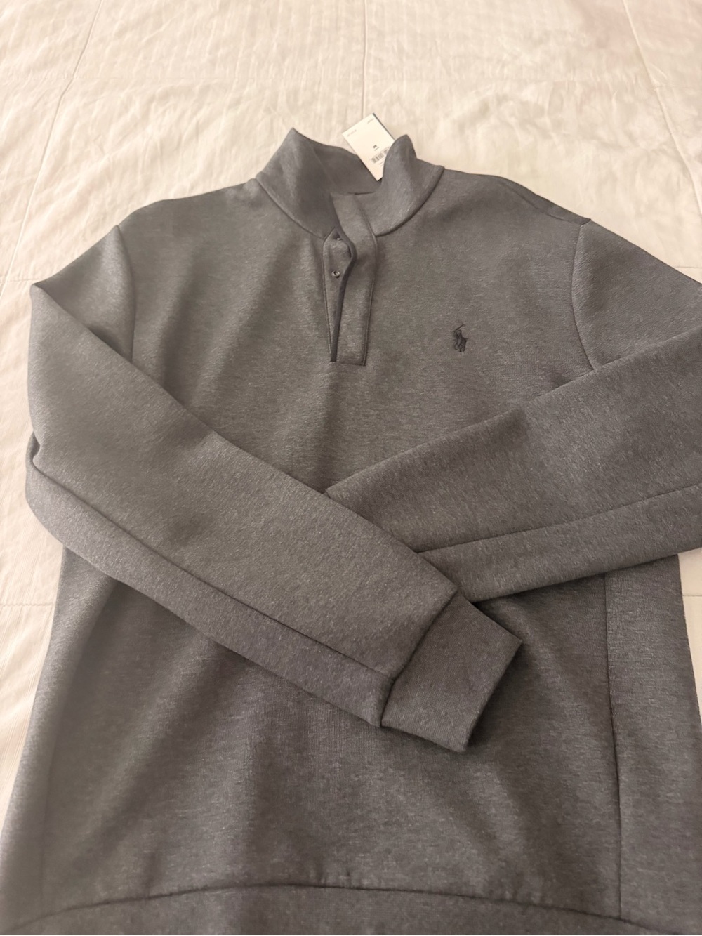 Ralph Lauren Charcoal Gray Pullover Mock Neck